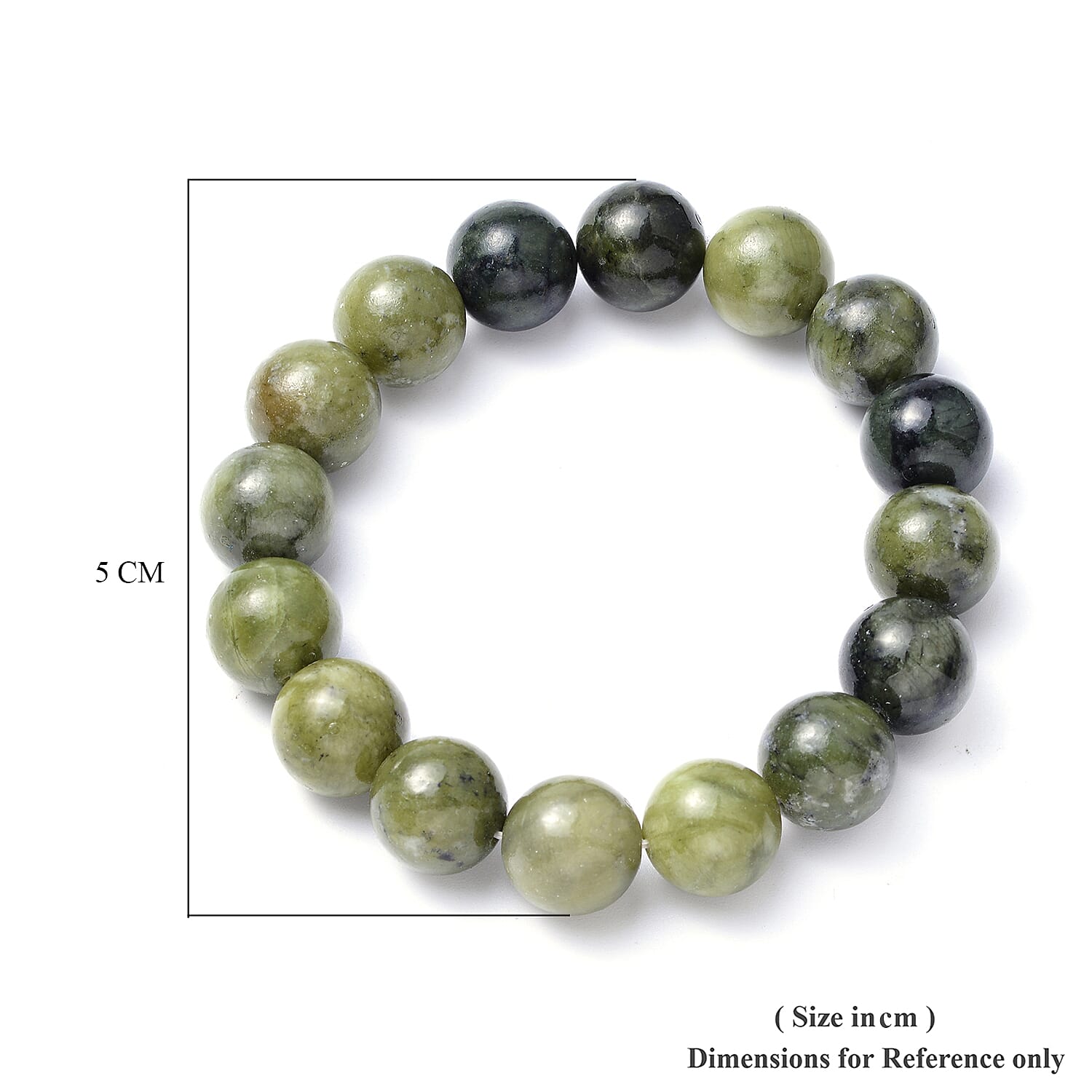 Quartzite Stretchable Beads Bracelet (Size 7) 207.00 Ct.