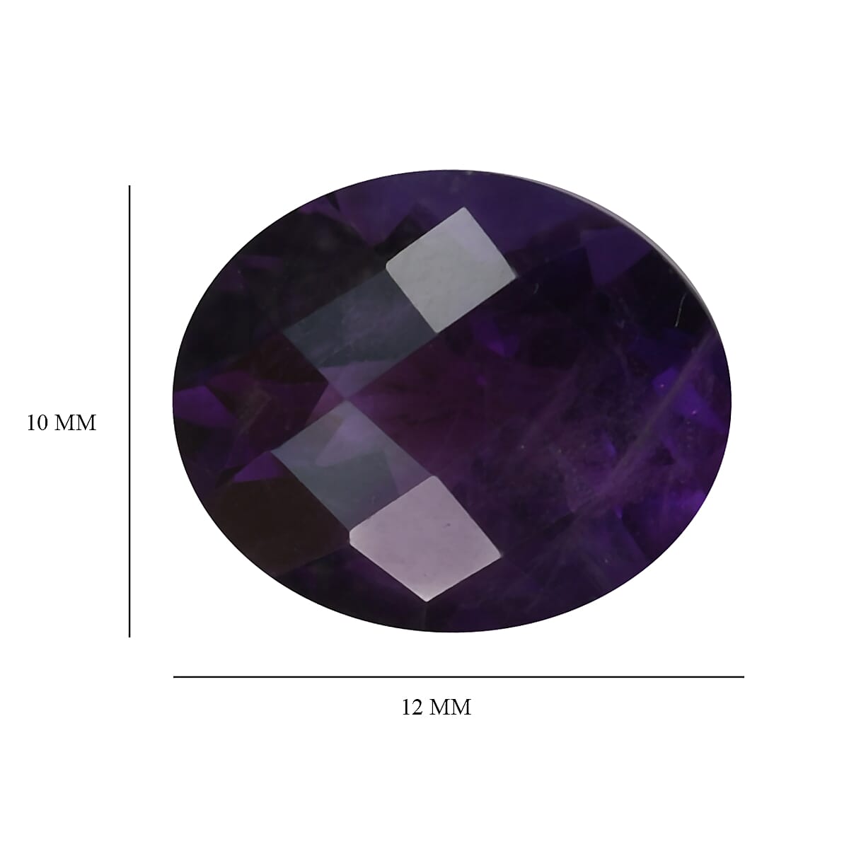 AA African Amethyst Oval 12x10mm - 3.34 Ct.
