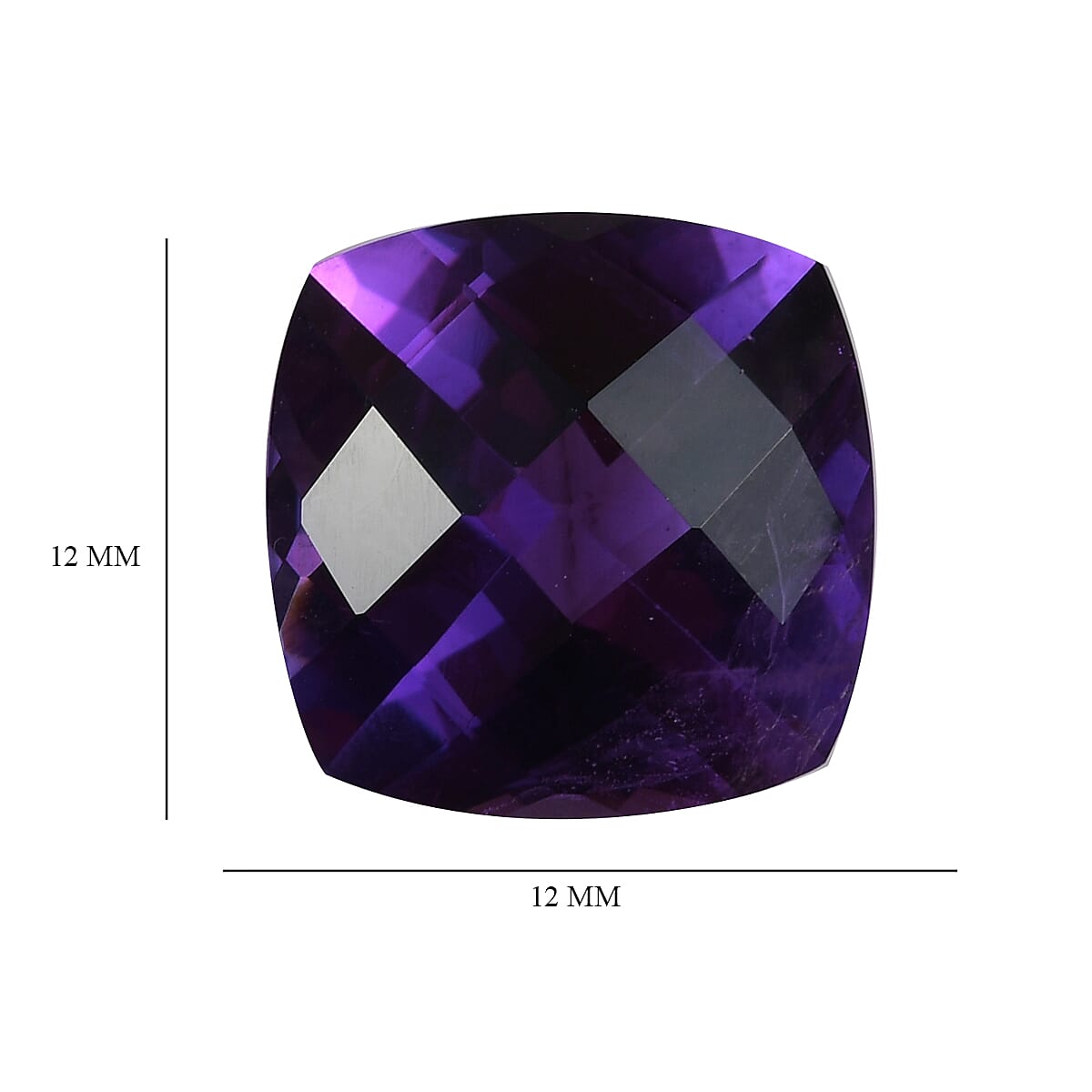 Amethyst Cushion 12x12mm - 6.62 Ct.