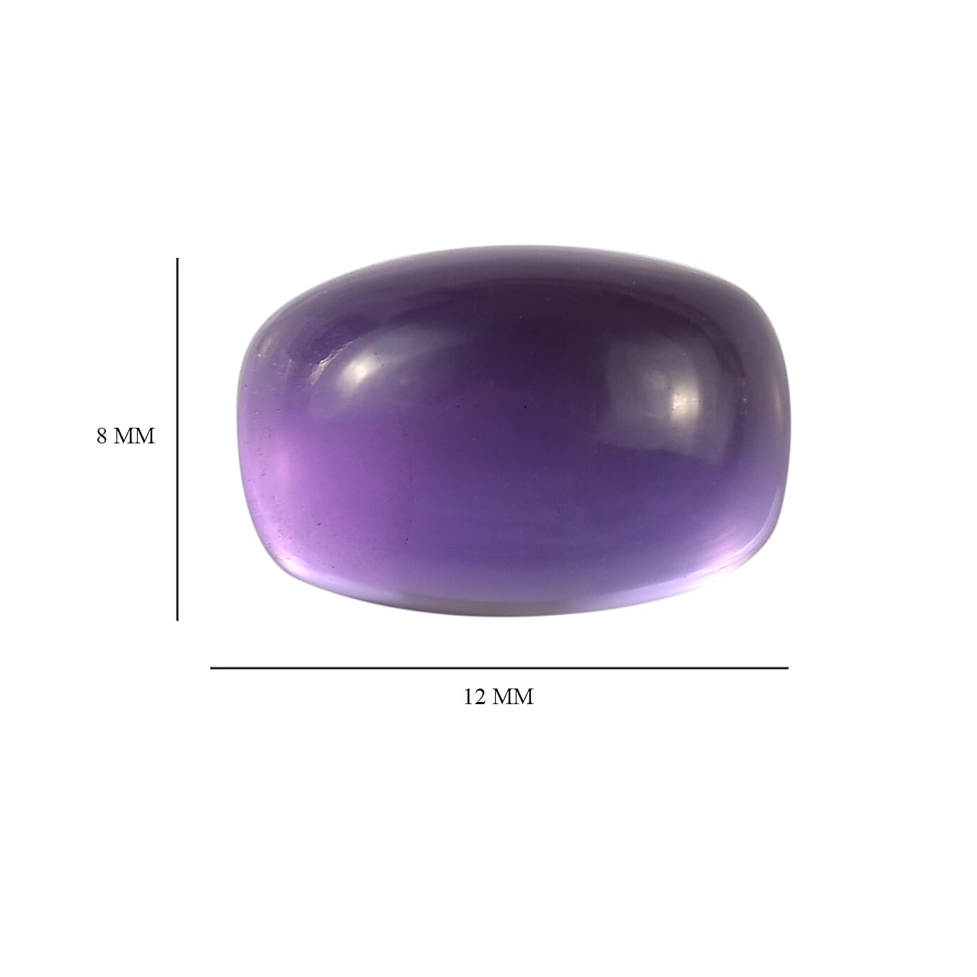 AA African Amethyst Cushion 12x8mm - 3.61 Ct.