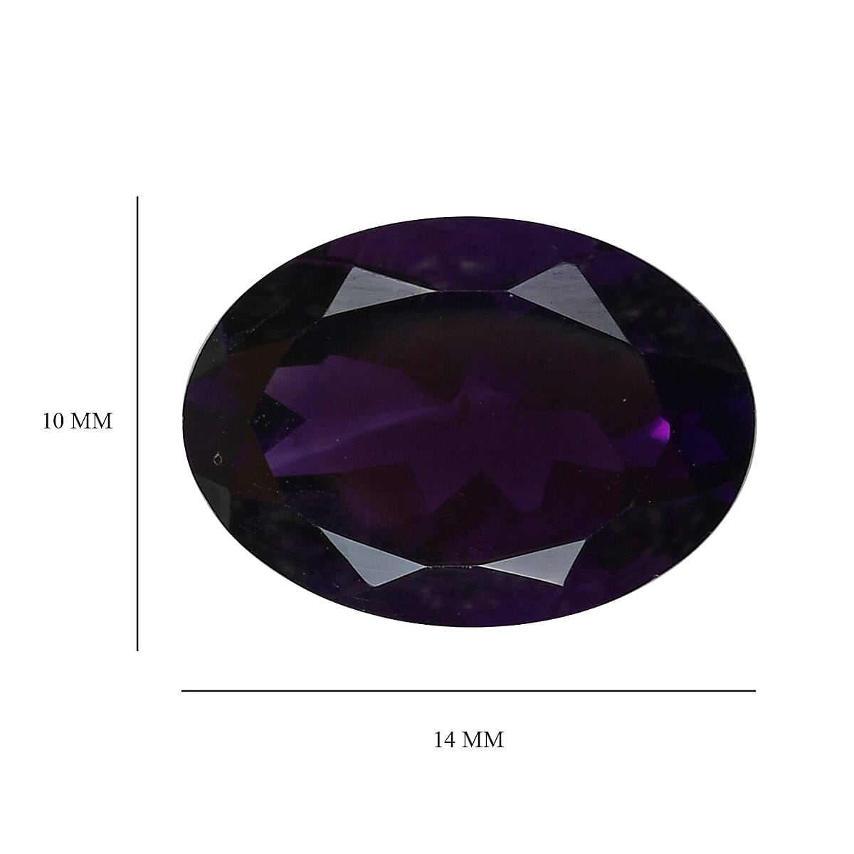AAA Lusaka Amethyst Oval 14x10 mm 4.83 Ct