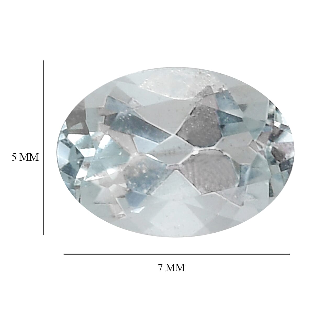 AA Goshenite Oval 7x5mm -- 0.65 CT
