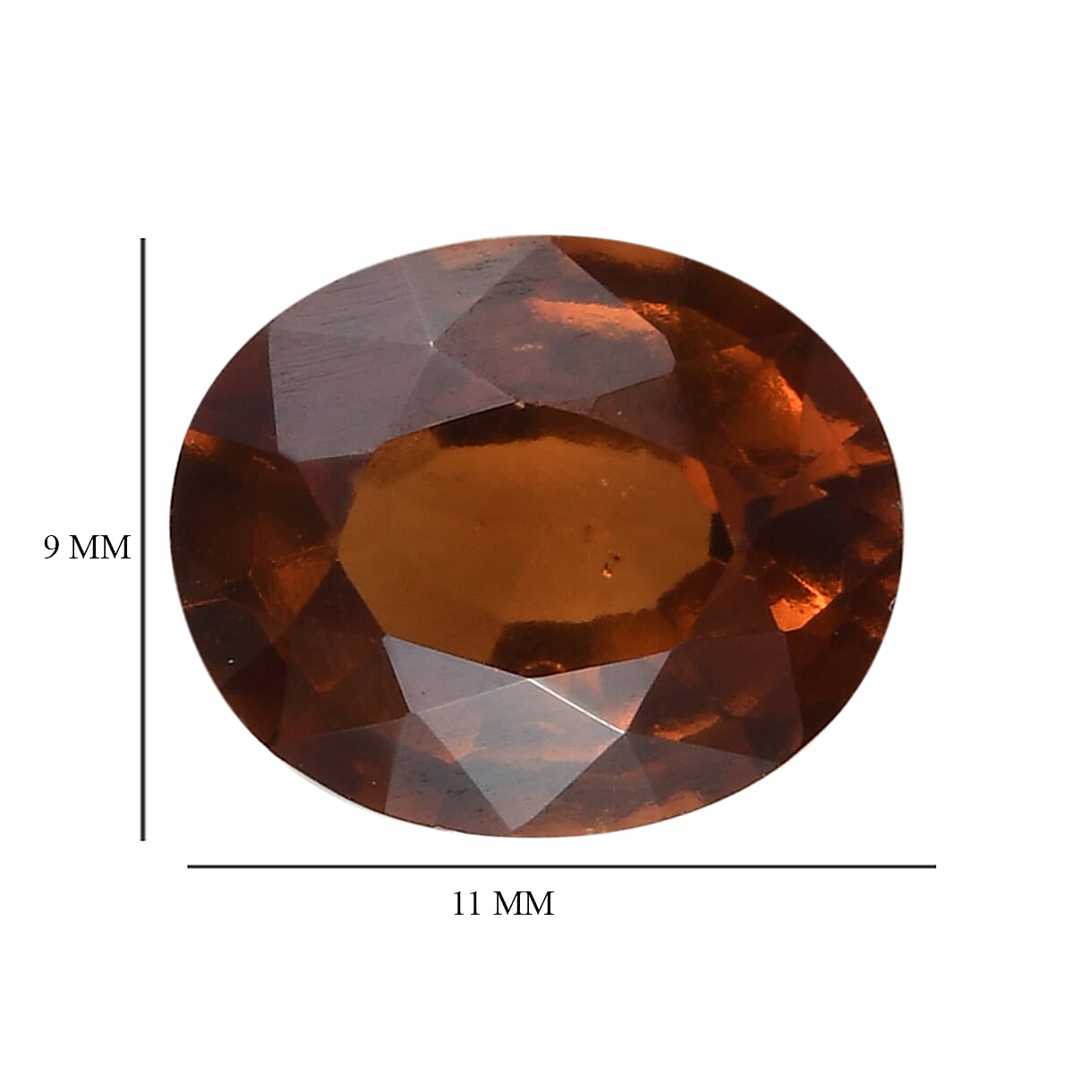 AA Hessonite Garnet  Oval 11x9mm - 3.98 CT