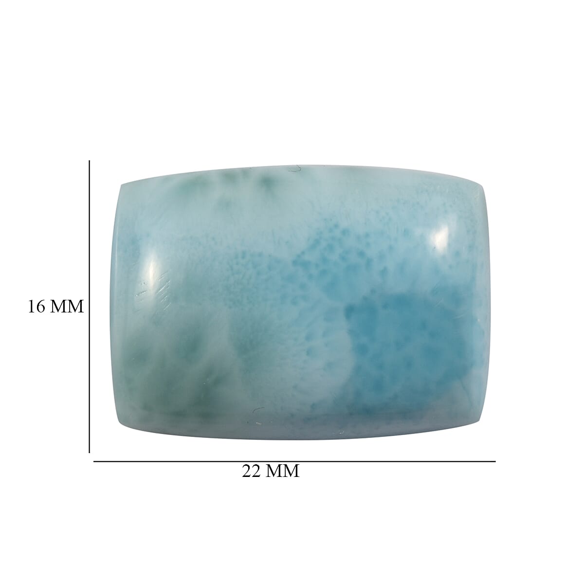 Larimar  Cushion  25x16mm - 24.62 Ct.