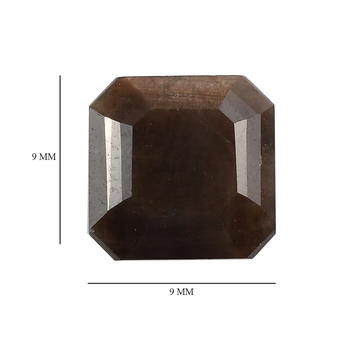 Chocolate Sapphire Oct 9x9mm - 4.18 Ct.