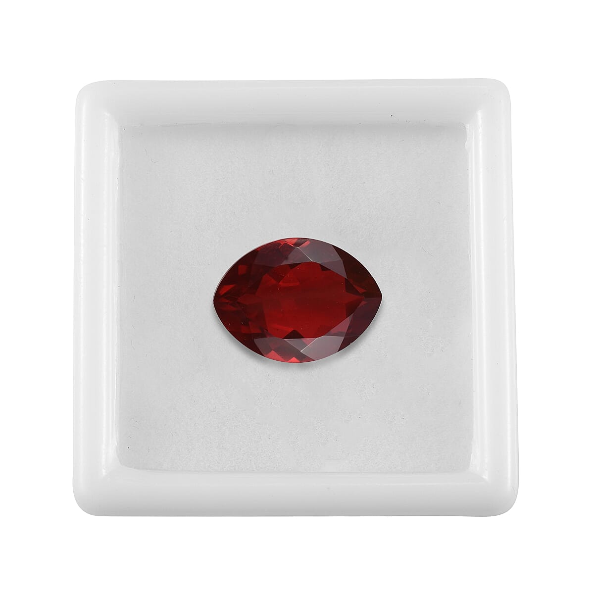 Blazing Red Triplet Quartz Octagon 10x8mm- 3.32 Ct