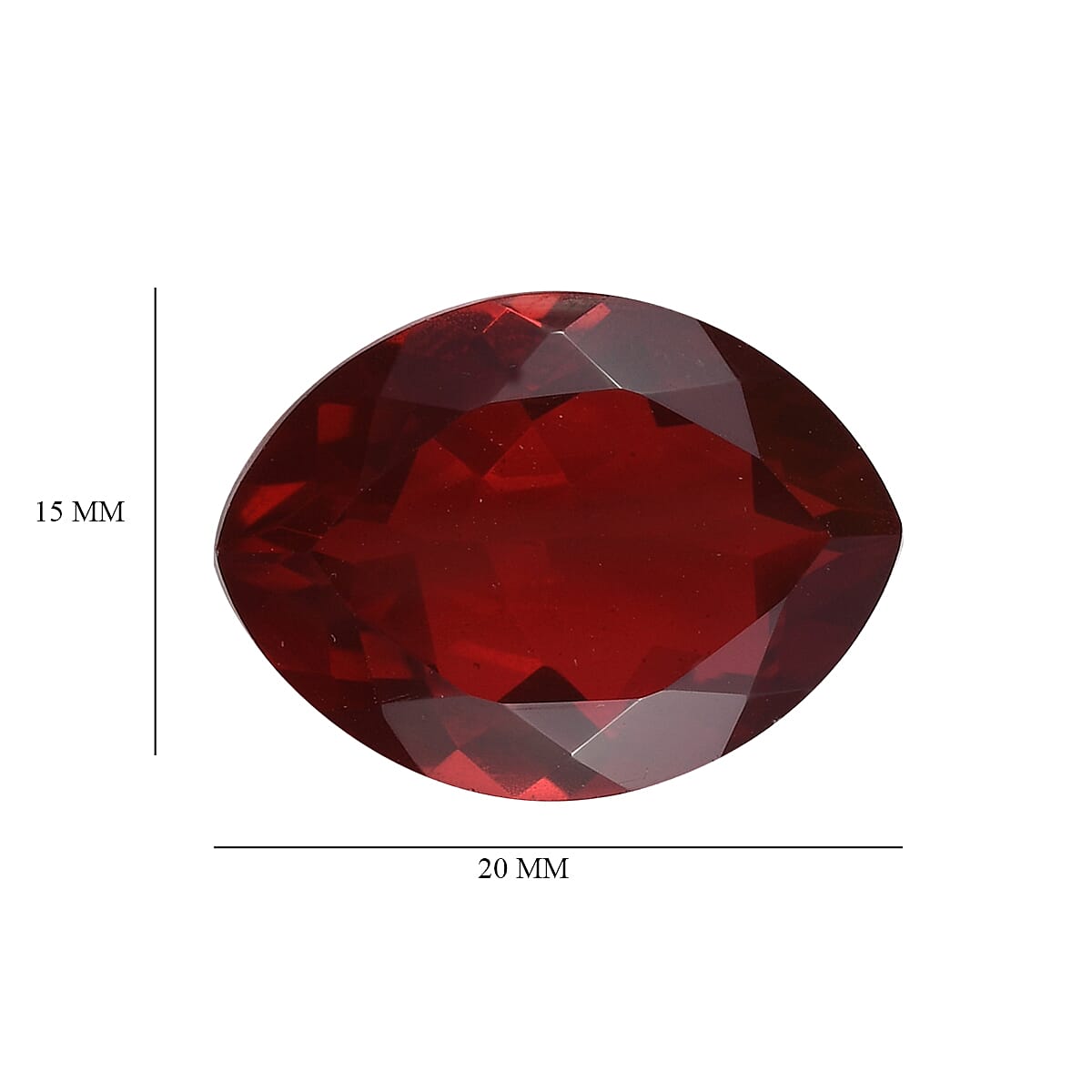 Blazing Red Triplet Quartz Octagon 10x8mm- 3.32 Ct