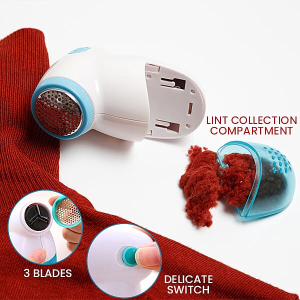 Battery Powered Electric Lint Remover- Aqua