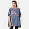 T-shirt with Embroidery - Dark Blue