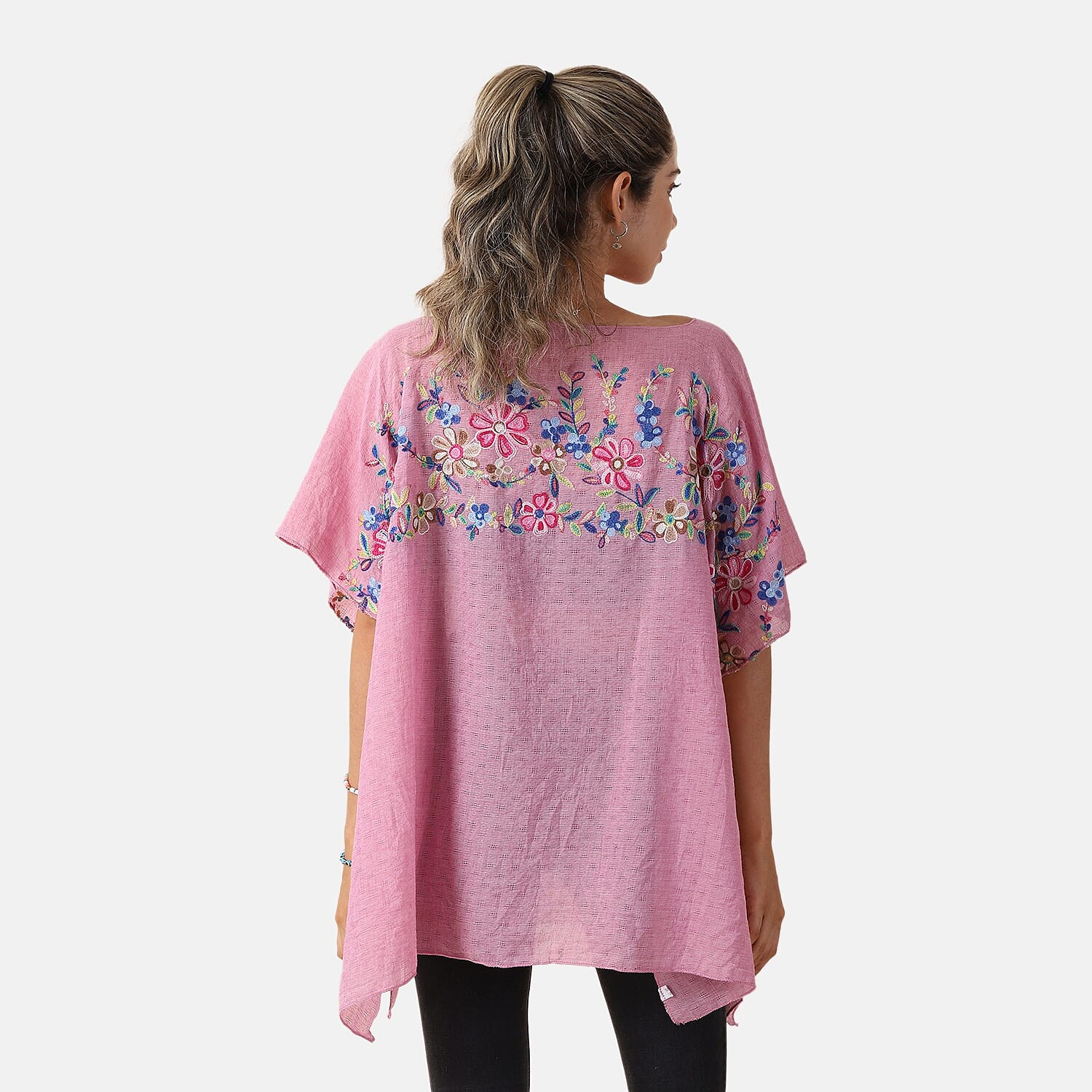 T-shirt with Embroidery - Purple