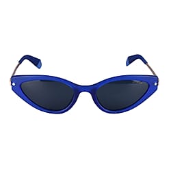 Polaroid Blue Cat-Eye Sunglasses with Grey Lenses