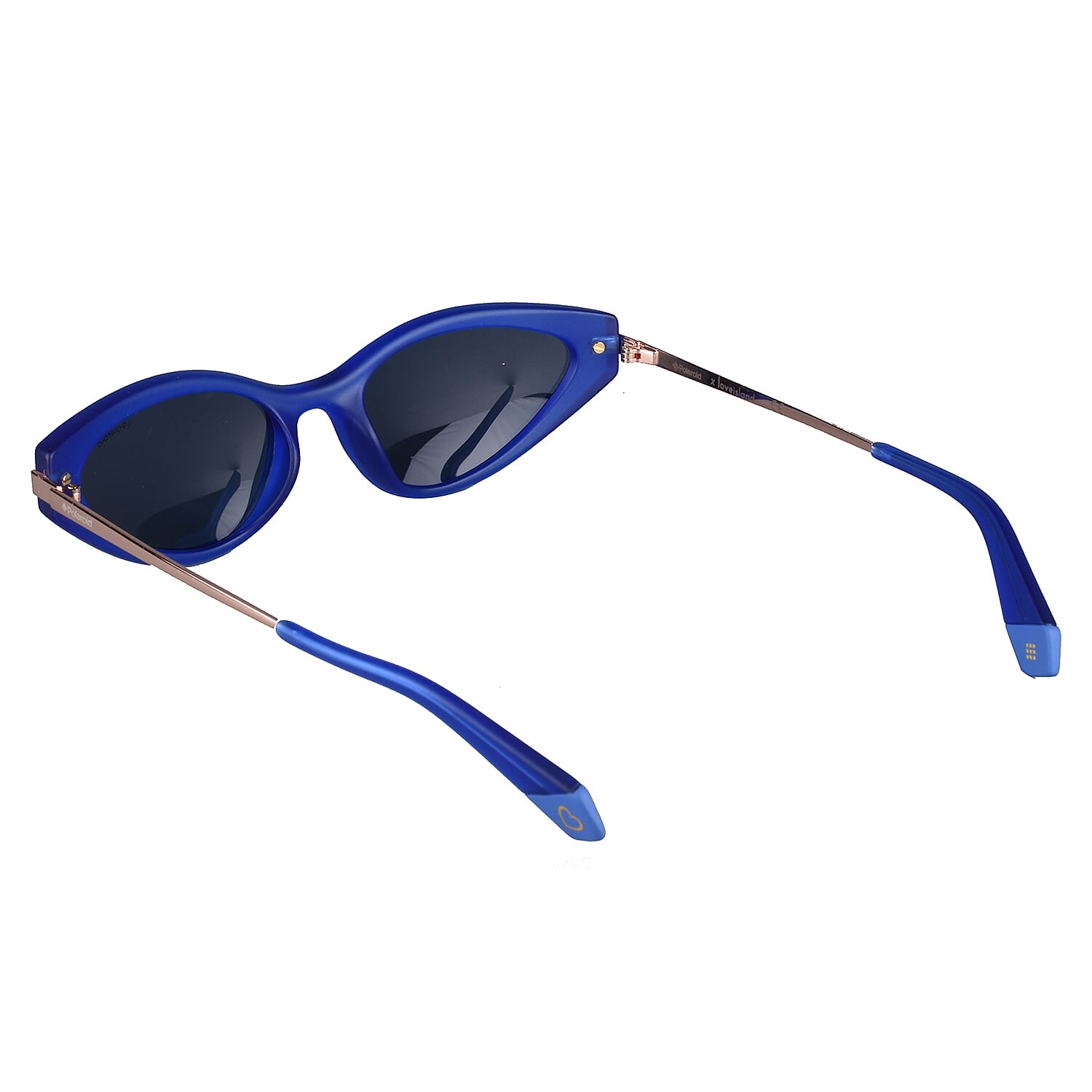 Polaroid Blue Cat-Eye Sunglasses with Grey Lenses