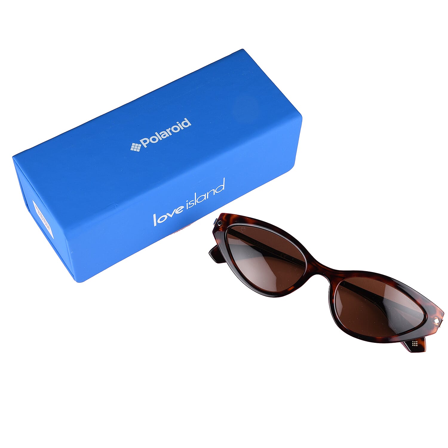 Polaroid Tortoise Cat-Eye Sunglasses with Brown Lenses