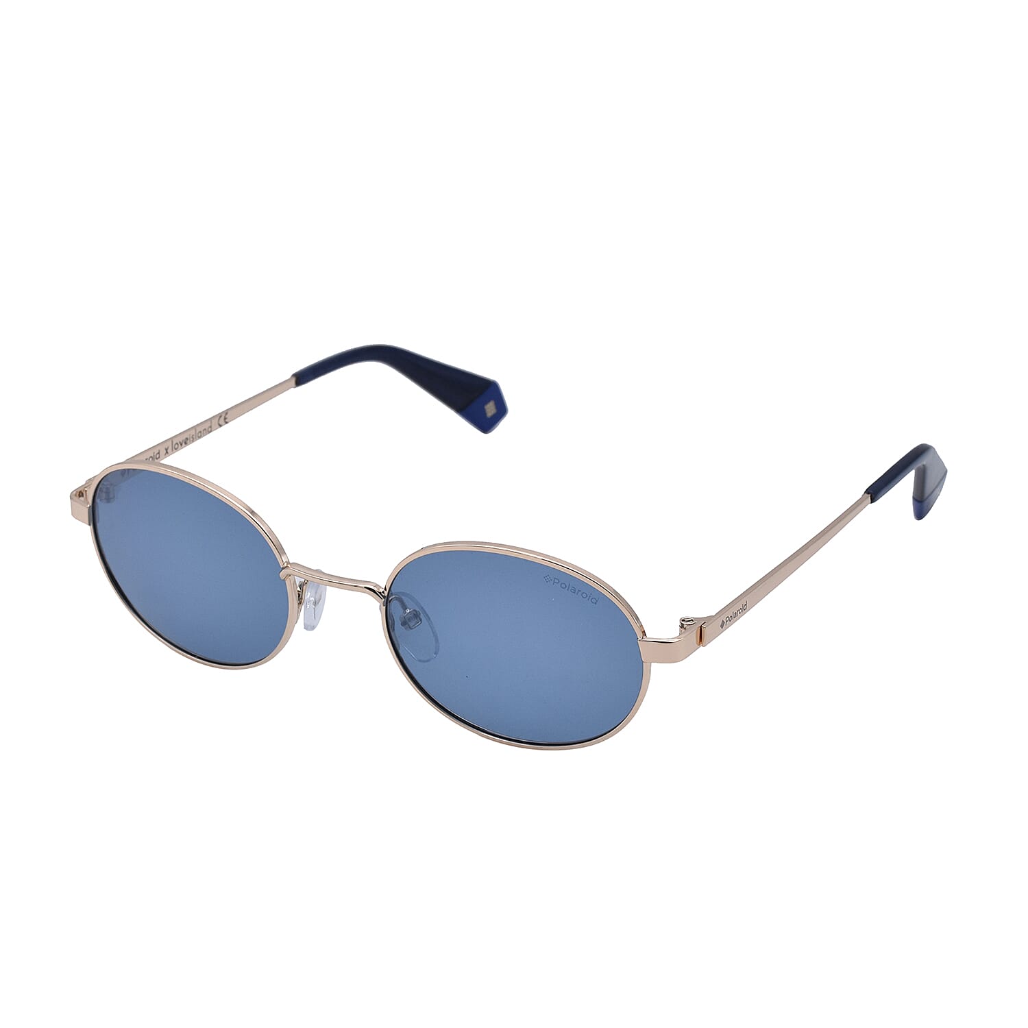 Polaroid x Love Island Oval Sunglasses with Blue Lenses