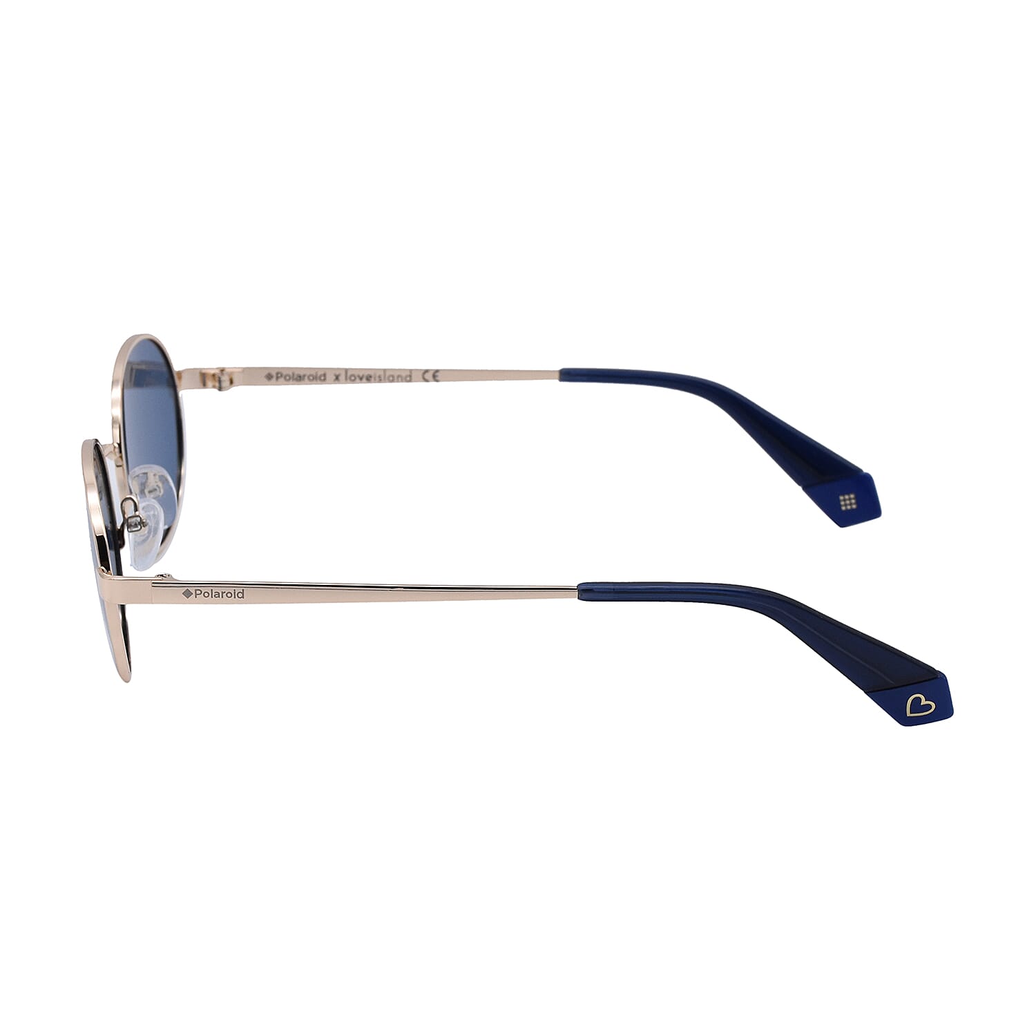 Polaroid x Love Island Oval Sunglasses with Blue Lenses