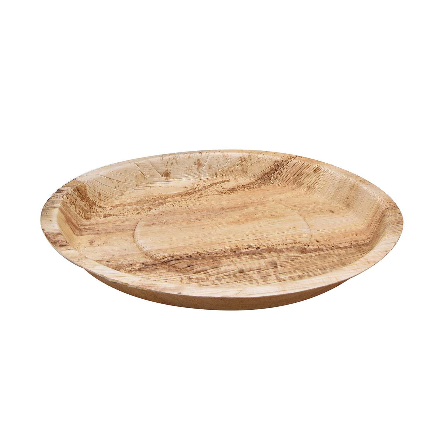 Pack of 10 - Areca Palm Leaf Round Plates  - 12 inchs (30x30cm )