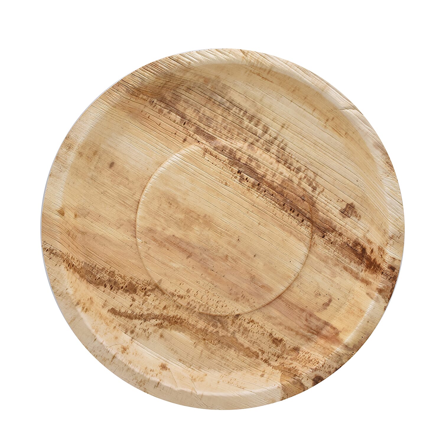 Pack of 10 - Areca Palm Leaf Round Plates  - 12 inchs (30x30cm )