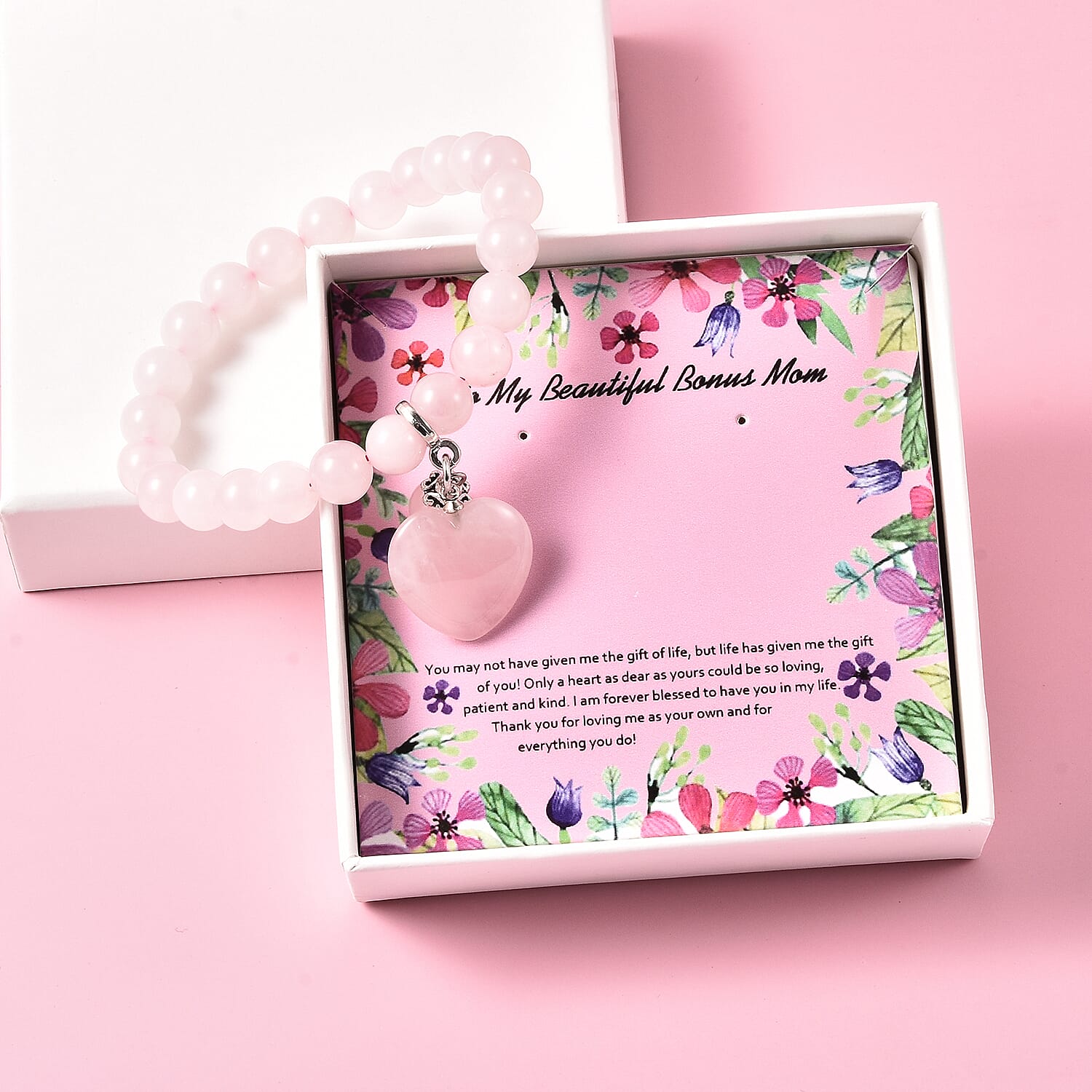 Rose Quartz Bracelet (Size - 7) 116.50 Ct.