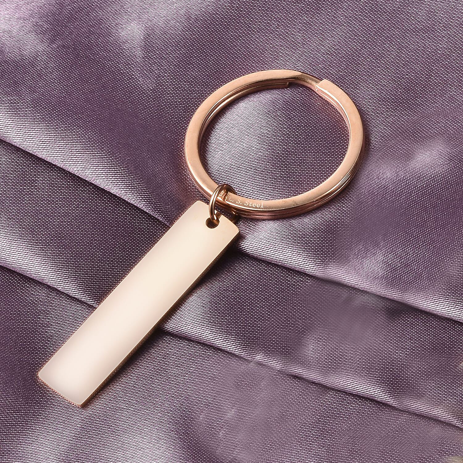 Keychain Stainless Steel in Rose Gold Tone