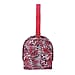 Portable Jewellery and Cosmetic Organiser Leopard Pattern with Zipper Closure and Detachable Shoulder Strap (Size:30x24x26Cm) - Rose Red