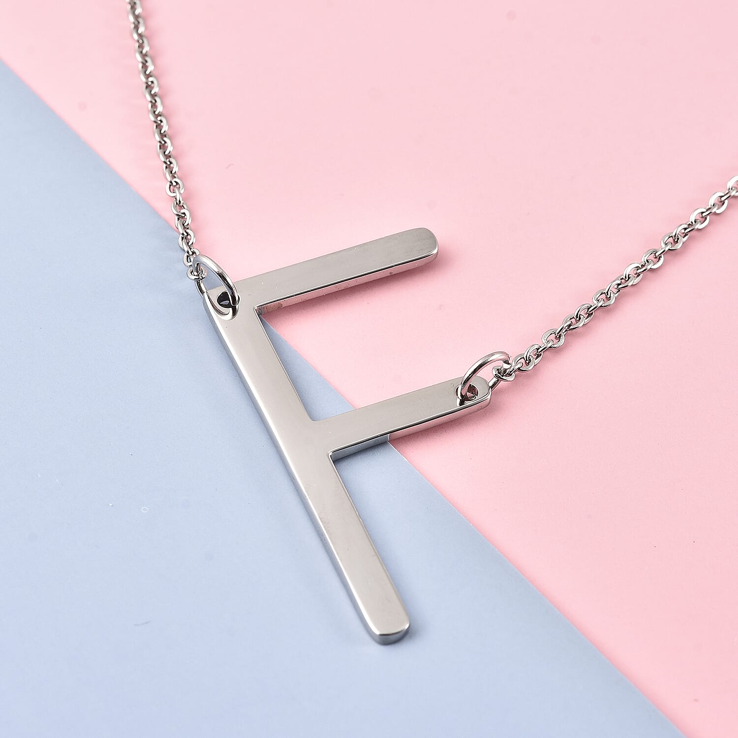 Inital F Necklace (Size - 20) in Stainless Steel