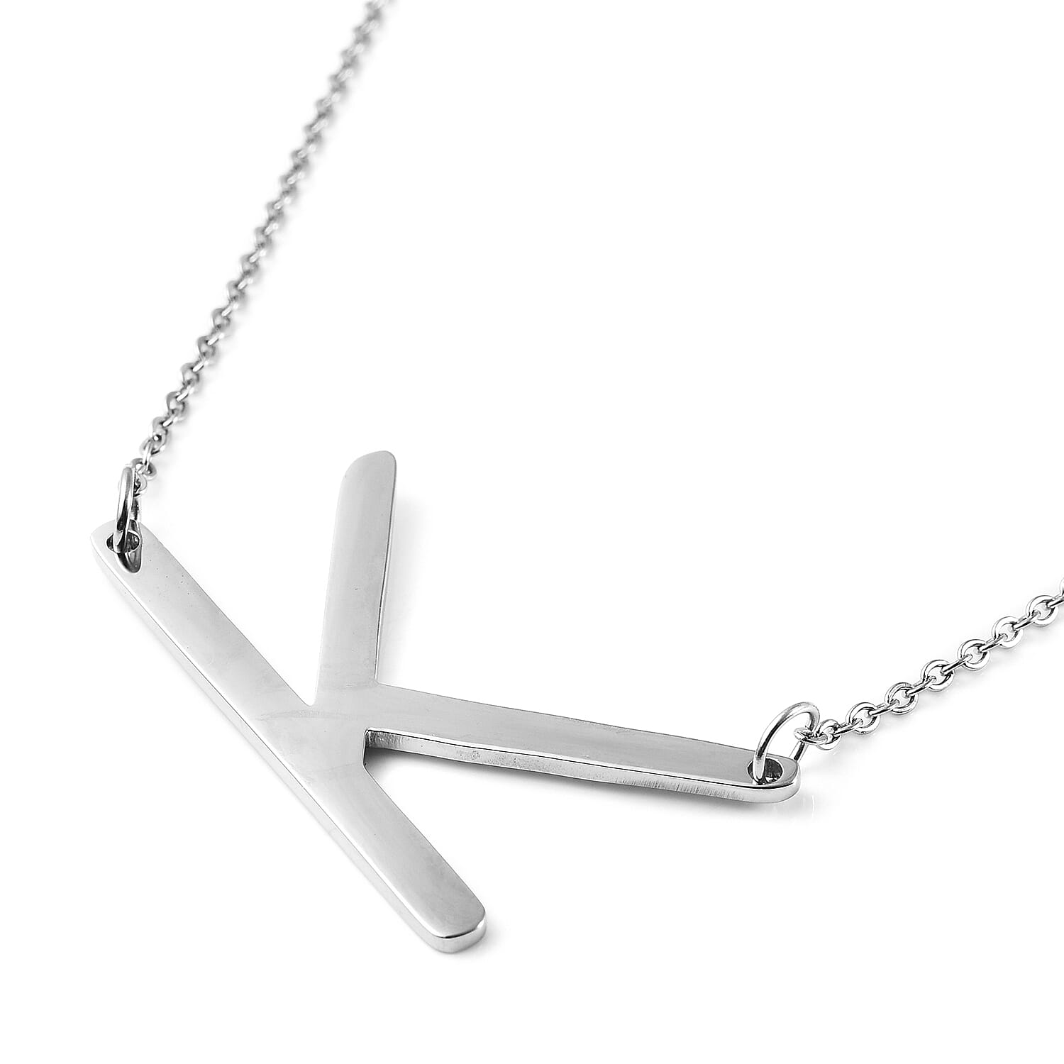 Inital K Necklace (Size - 20) in Stainless Steel