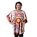 Womens Printed Short Sleeves Kaftan  Red and Purple