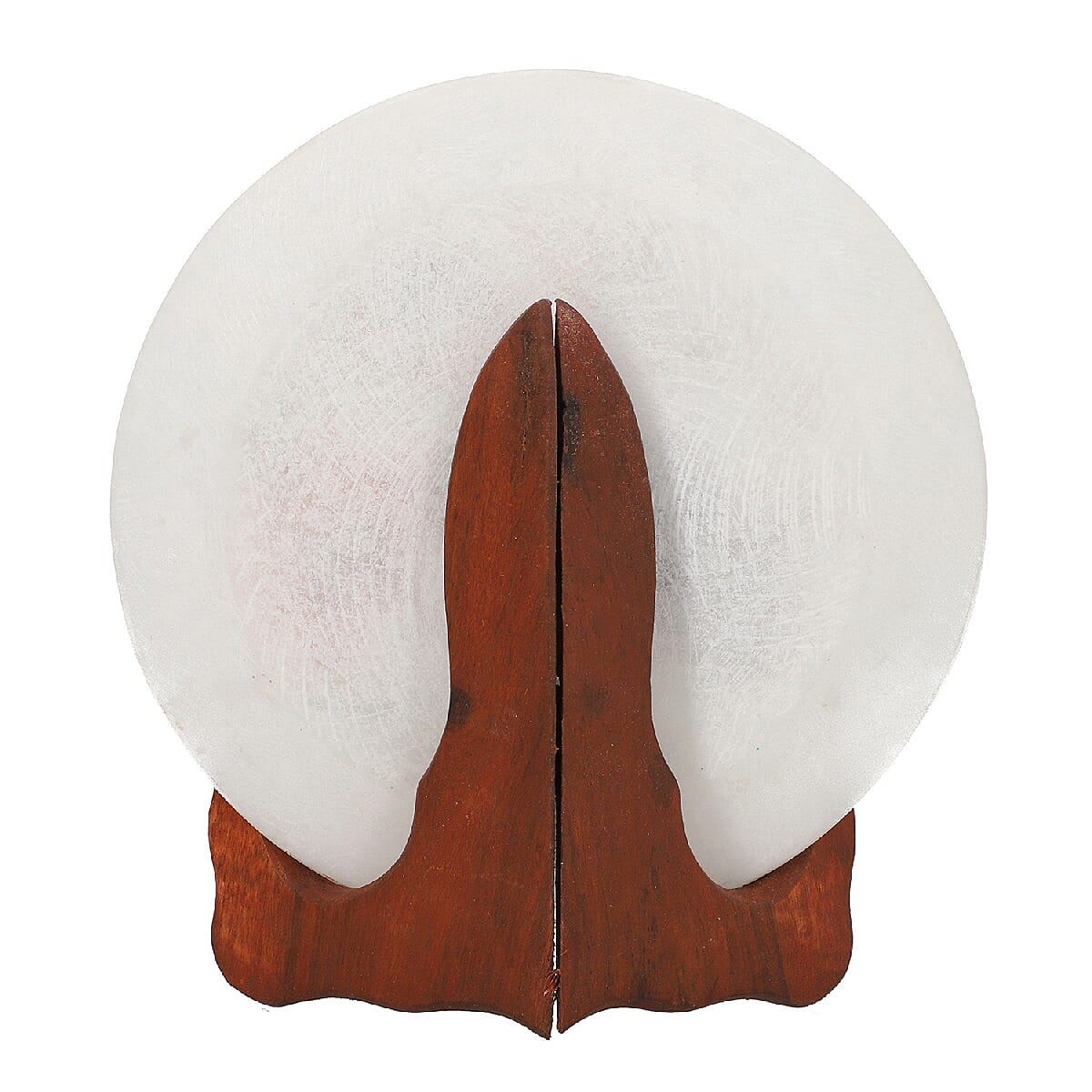 NAKKASHI Marble inlaid Table Decor with Wooden Stand (Size 16.5x15cm)