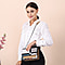 Checkerboard Pattern Crossbody Bag with 100cm Shoulder Strap (Size 22x8x17cm) - Khaki