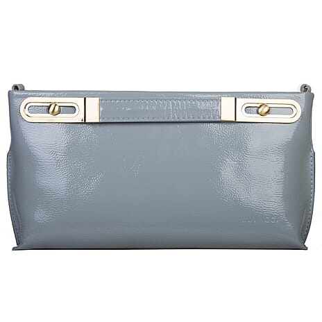 Bulaggi Collection - Polly Clutch Bag with Adjustable Shoulder Strap in Light Grey (Size 17x32x4Cm)