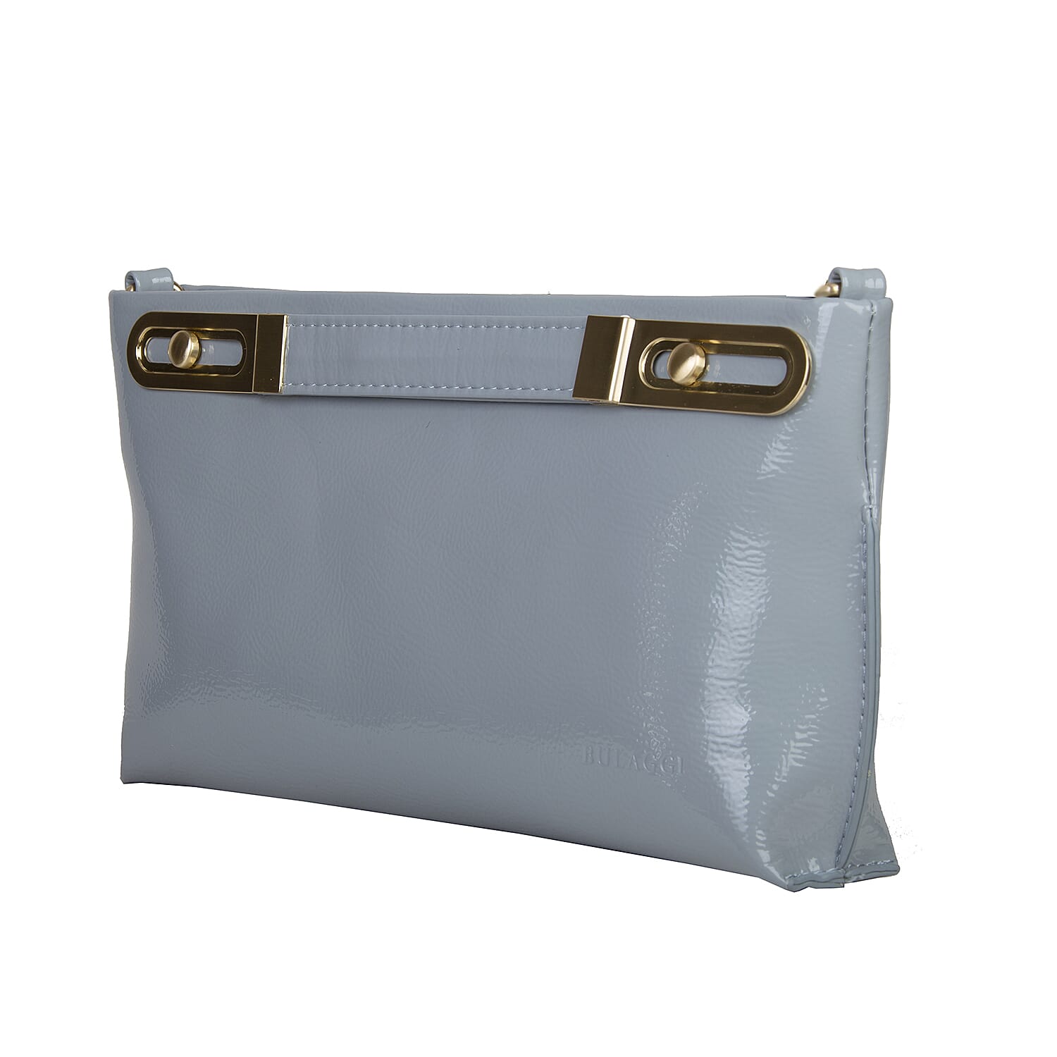 Bulaggi Collection - Polly Clutch Bag with Adjustable Shoulder Strap in Light Grey (Size 17x32x4Cm)