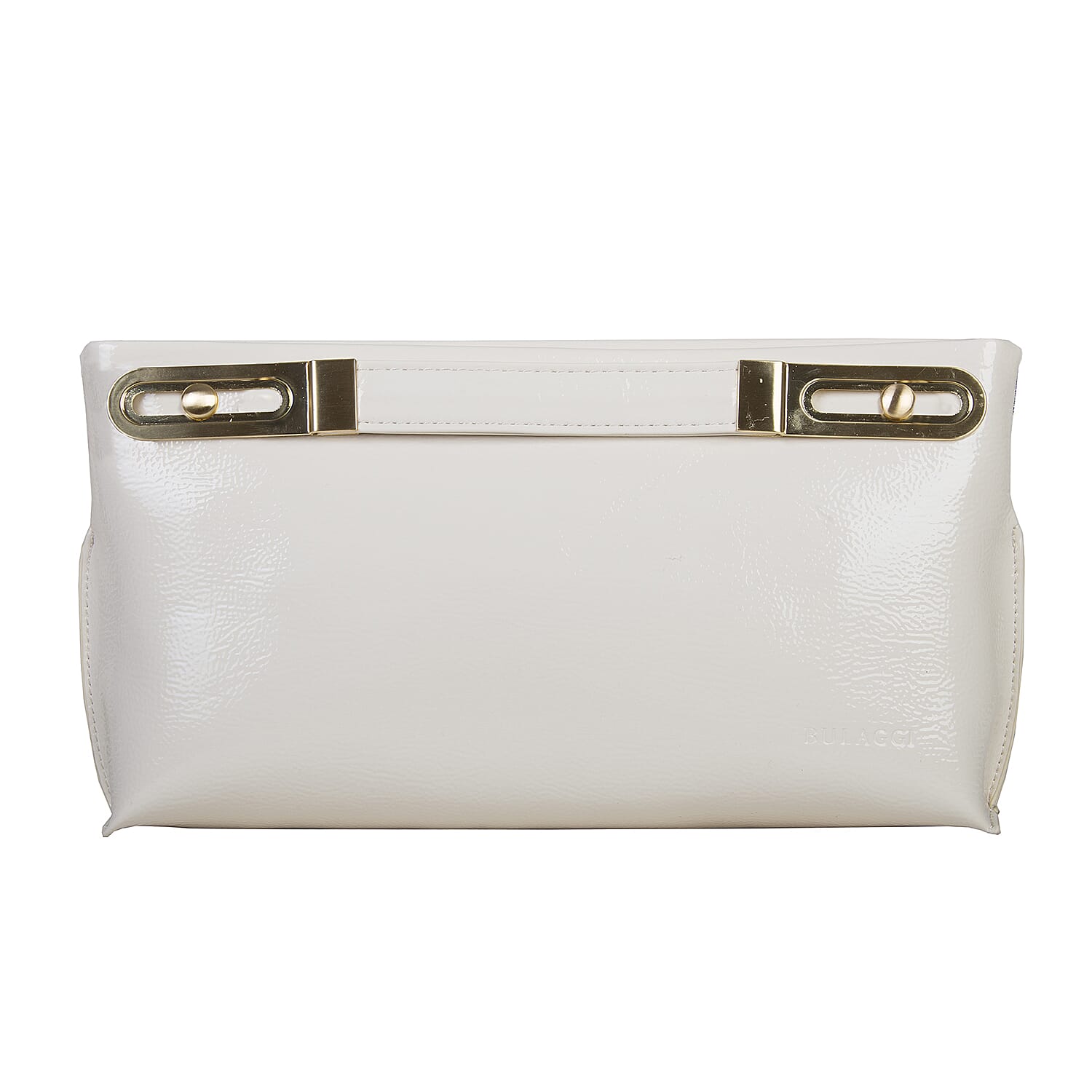 Bulaggi Collection - Polly Clutch Bag with Adjustable Shoulder Strap in Bone White (Size 17x32x4Cm)