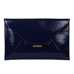 Bulaggi Collection - Isabella Envelope Clutch Bag with Shoulder Strap in Navy (Size 30x20Cm)