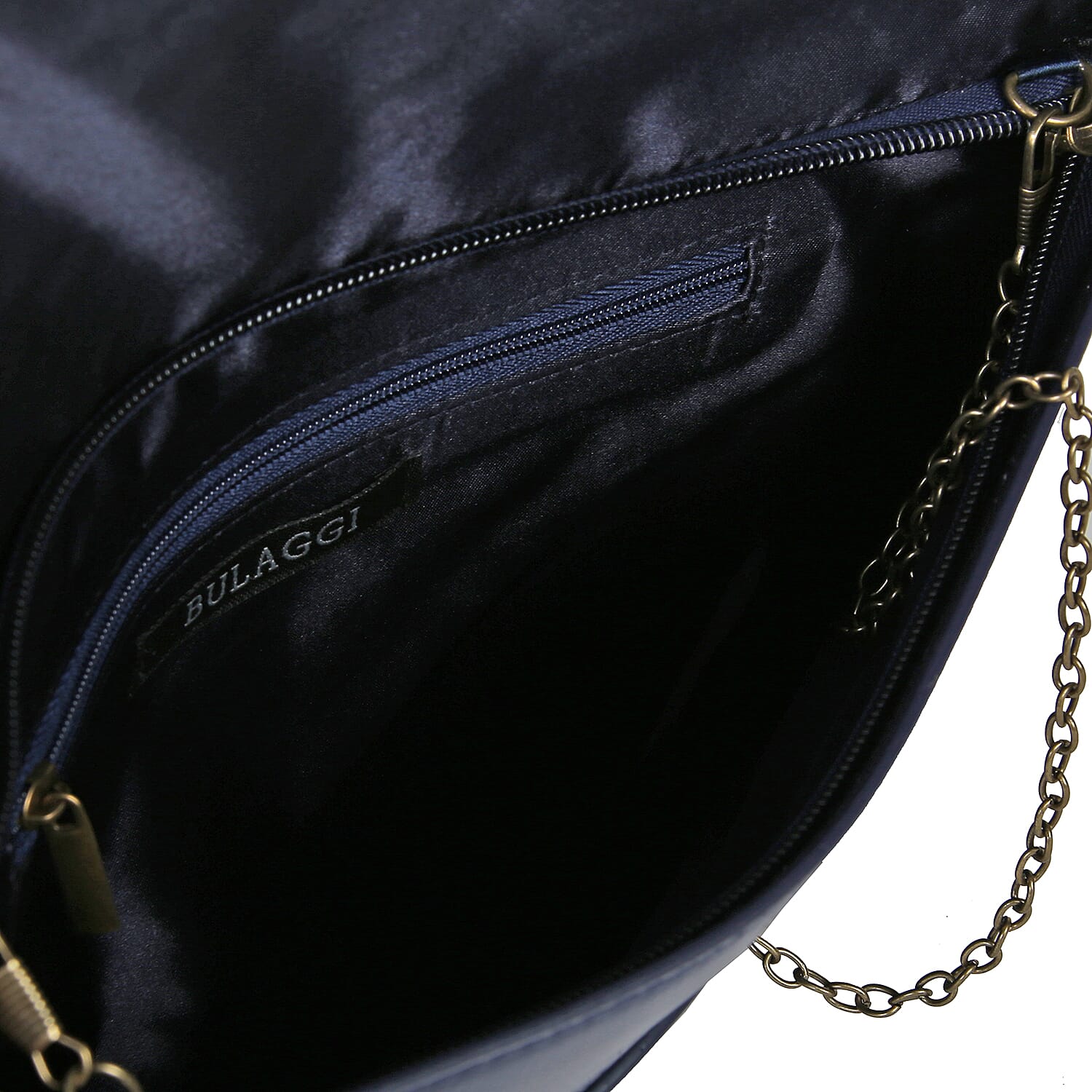 Bulaggi Collection - Isabella Envelope Clutch Bag with Shoulder Strap -  Navy