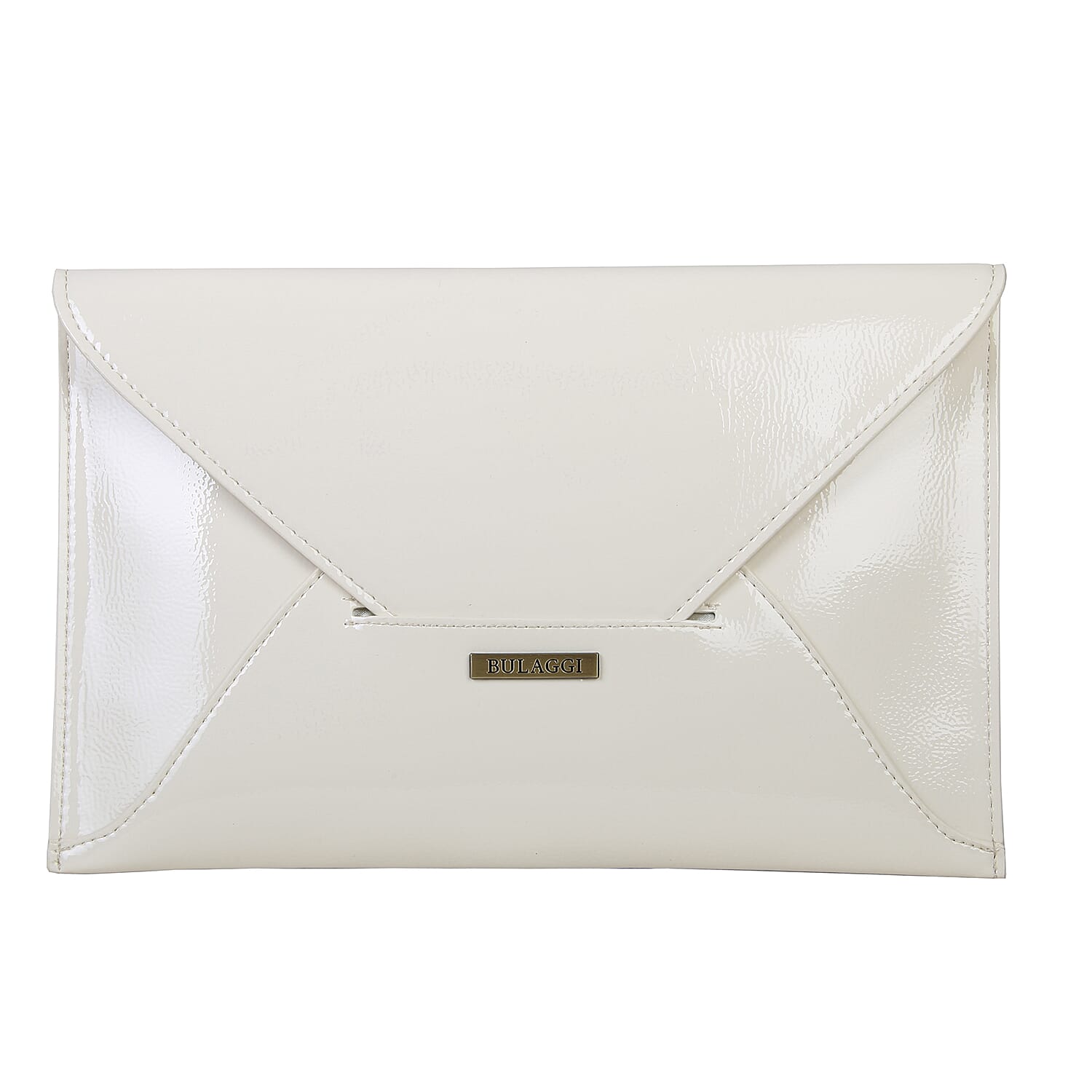 Bulaggi Collection - Isabella Envelope Clutch Bag with Shoulder Strap - Bone White