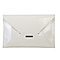 Bulaggi Collection - Isabella Envelope Clutch Bag with Shoulder Strap in Bone White (Size 30x20Cm)