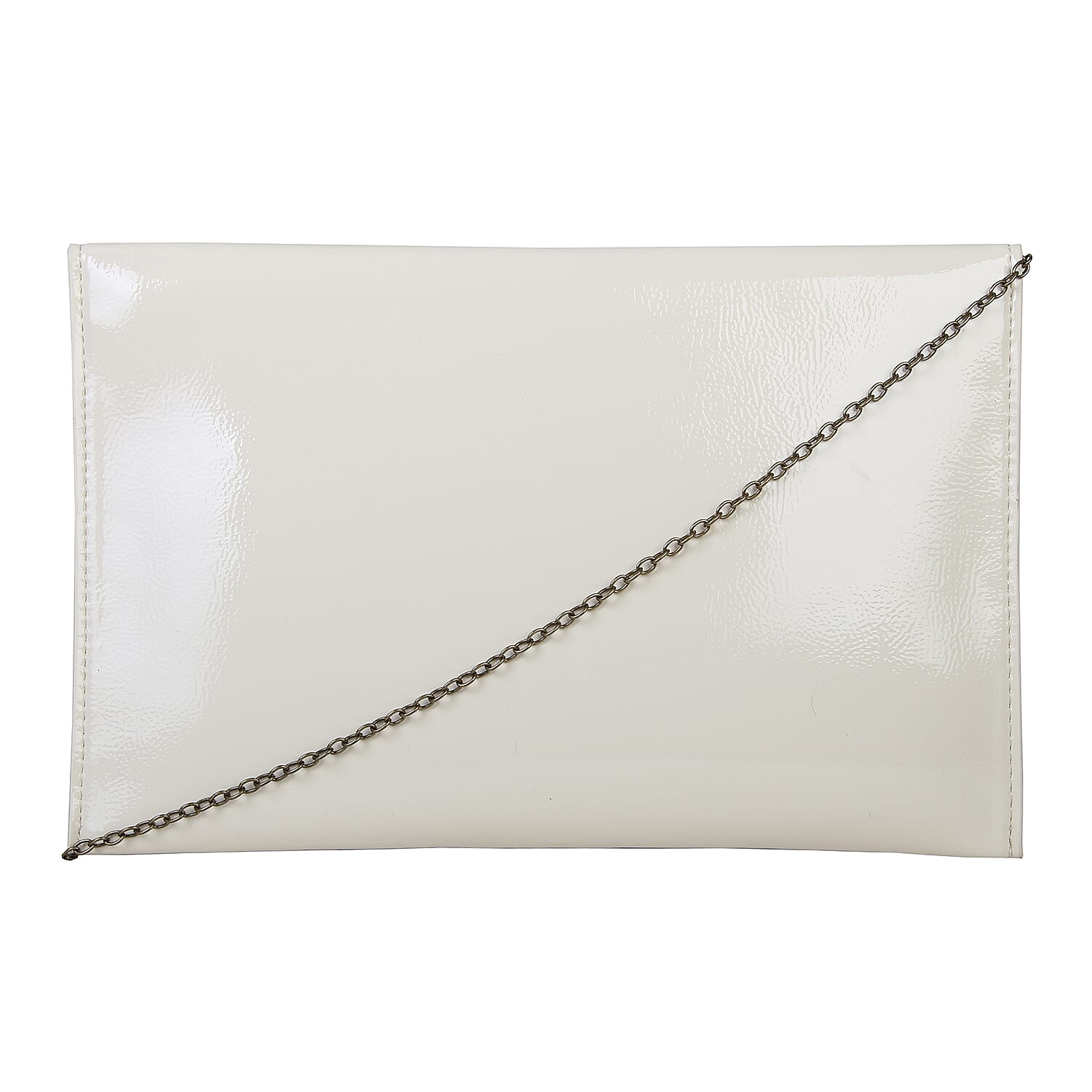 Bulaggi Collection - Isabella Envelope Clutch Bag with Shoulder Strap - Bone White