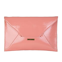 Bulaggi Collection - Isabella Envelope Clutch Bag with Shoulder Strap in Coral (Size 30x20Cm)
