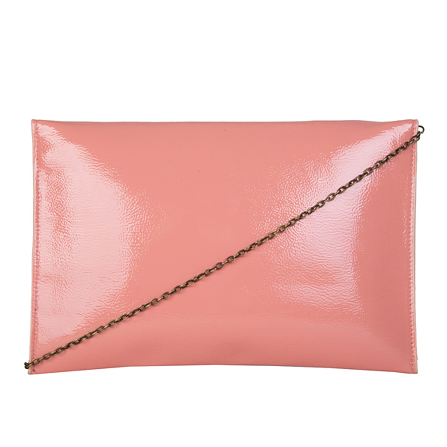 Bulaggi Collection - Isabella Envelope Clutch Bag with Shoulder Strap - Coral