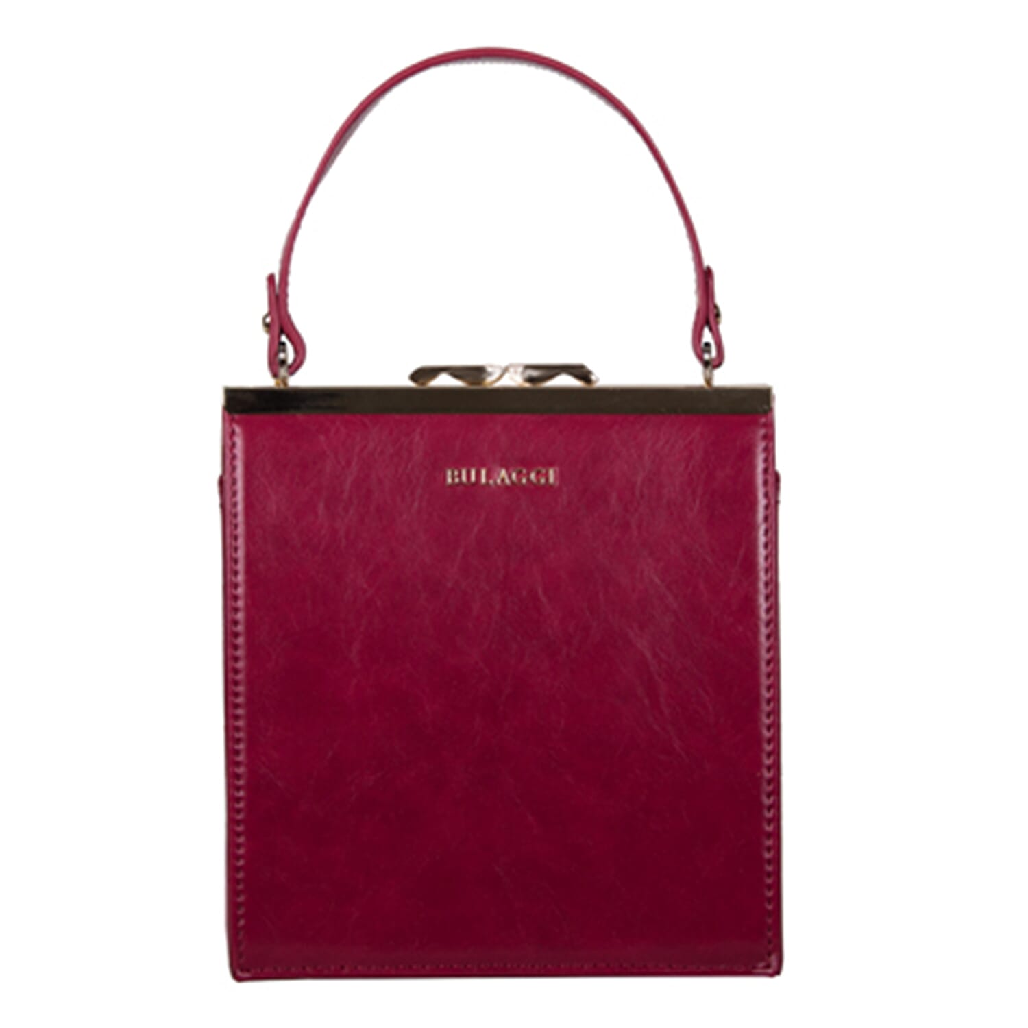 Bulaggi Collection - Hyacinth Handbag in Burgundy (Size 19.5x18x6Cm)