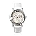EON Swiss Movement 3 ATM Water Resistant Jade Dial Watch with White Leather Strap