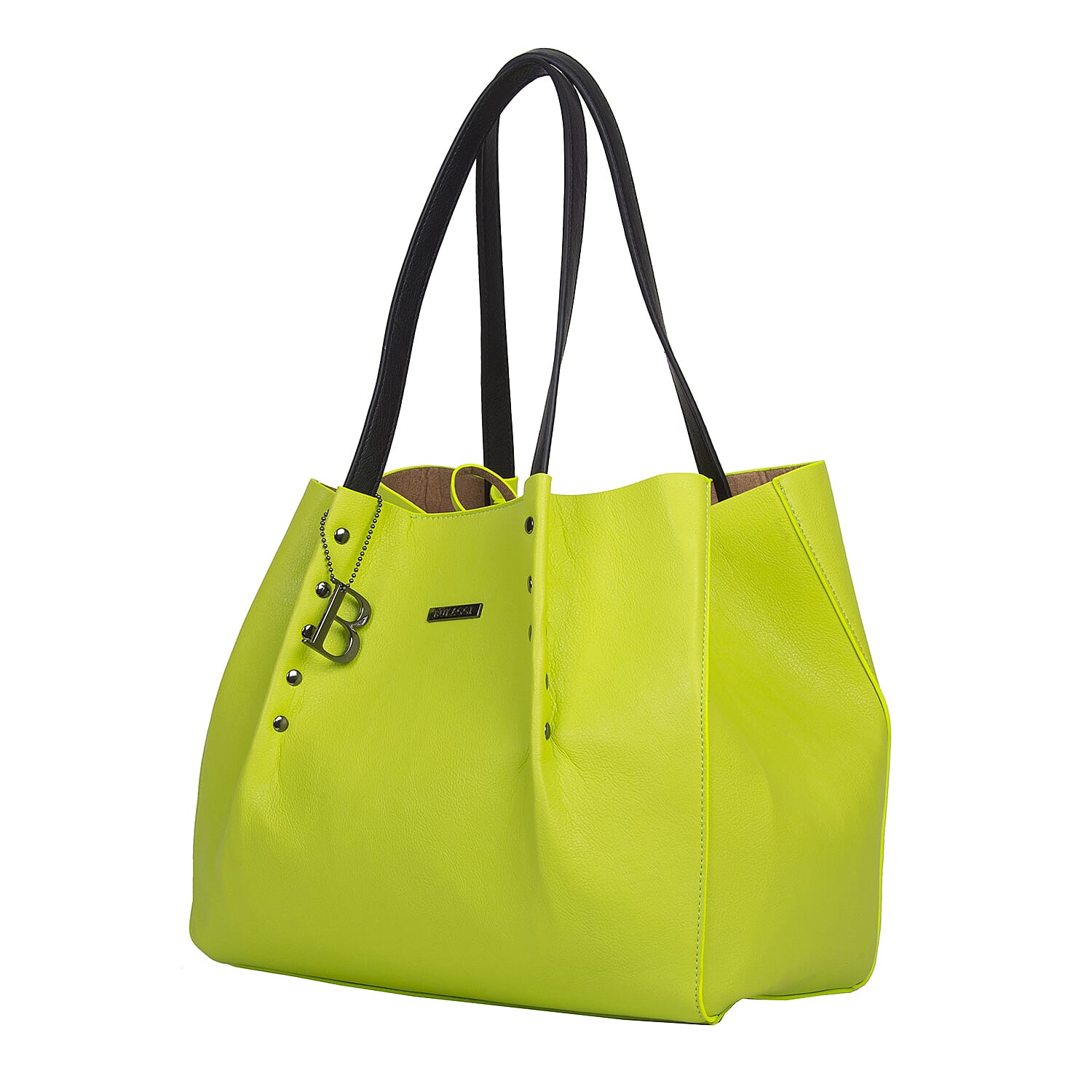 Bulaggi Collection - Joan Shopping Bag in Lime (Size 33x13x30 Cm)