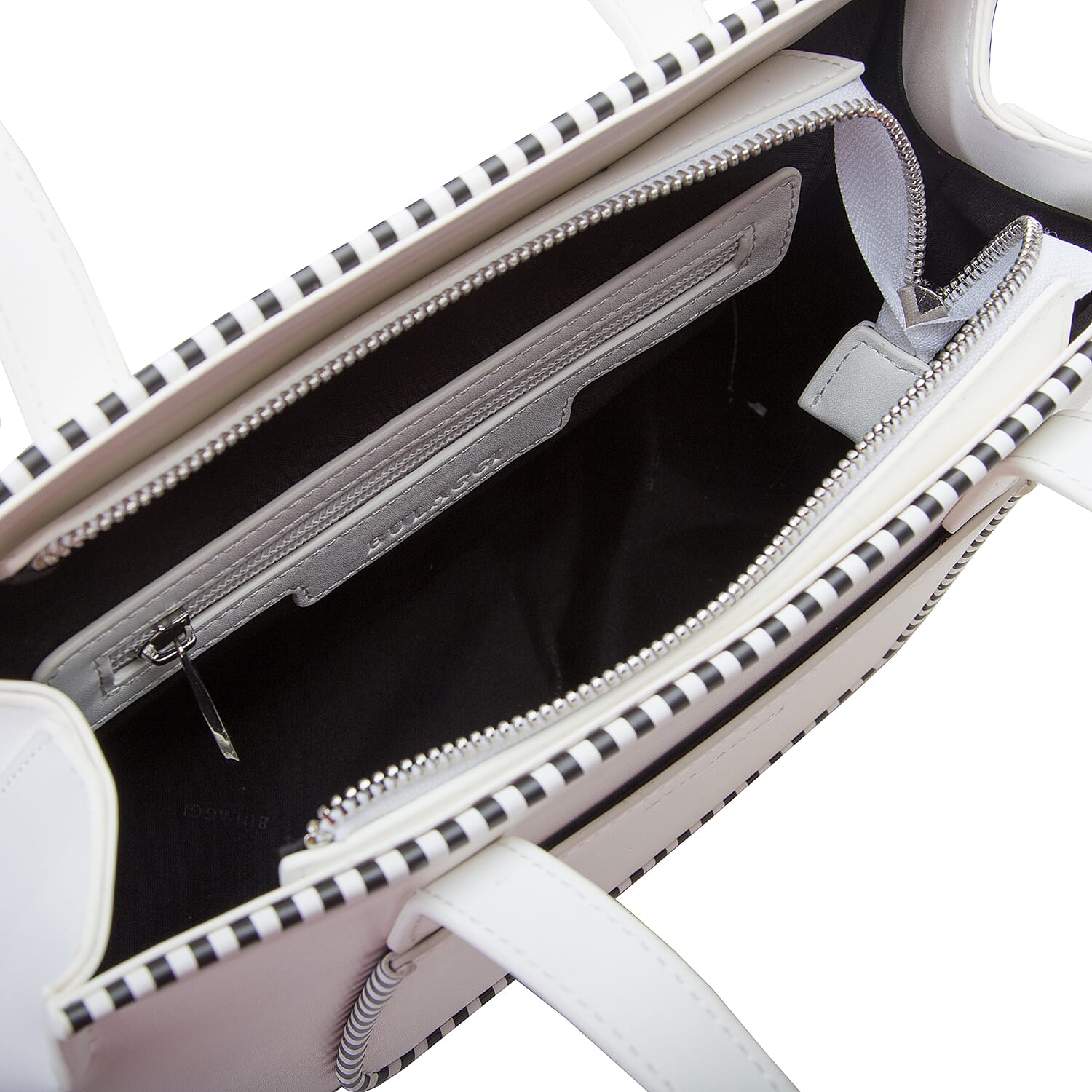Bulaggi Collection - Zsazsa Shopping Bag with Zipper Closure in White (Size 29x15x22Cm)