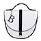 Bulaggi Collection - Babs Crossbody Bag with Adjustable Shoulder Strap in White (Size 17x18x4Cm)