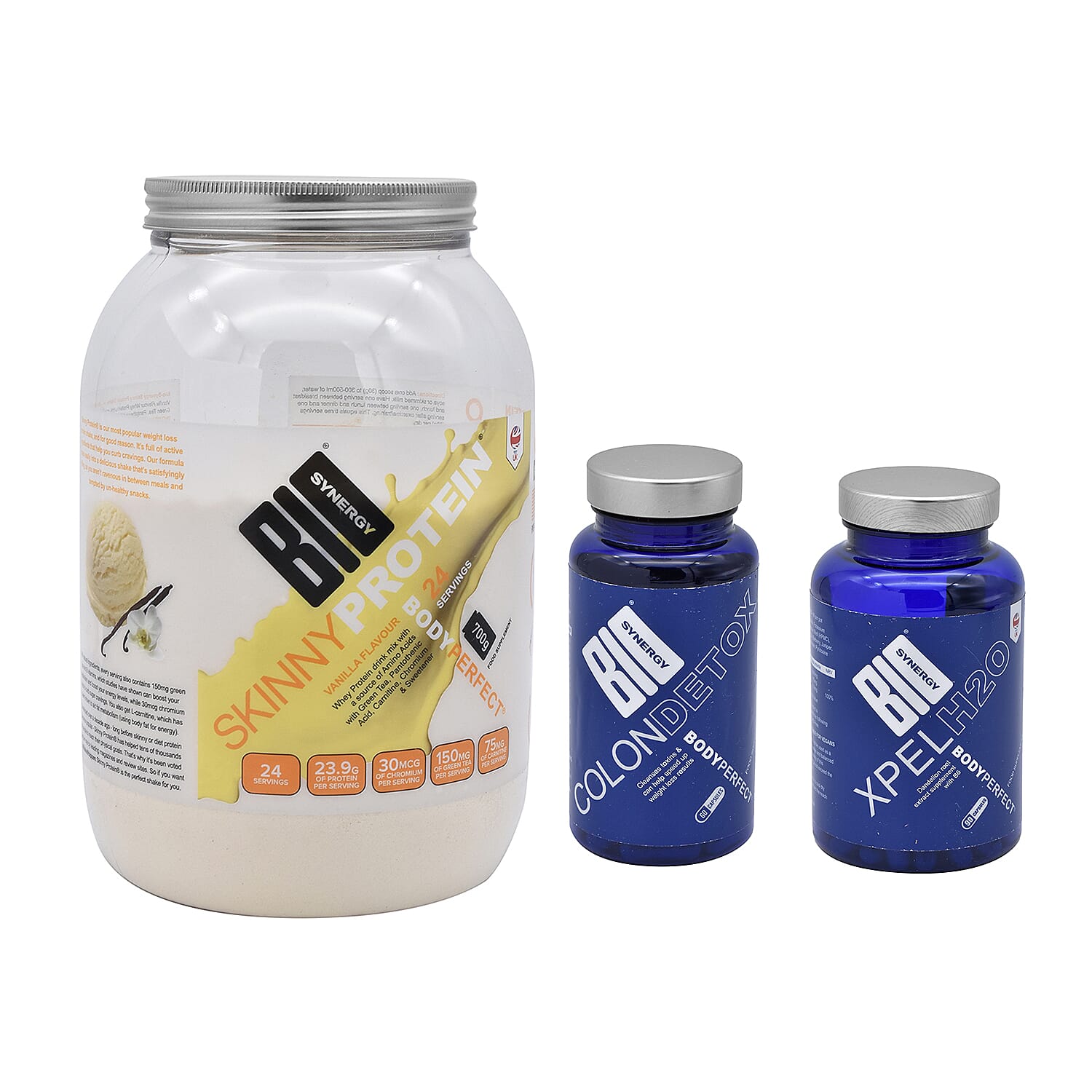 BIO SYNERGY-  Slimming & Detox Set (Incl.Skinny protein, Colon Detox, Xpel H20)
