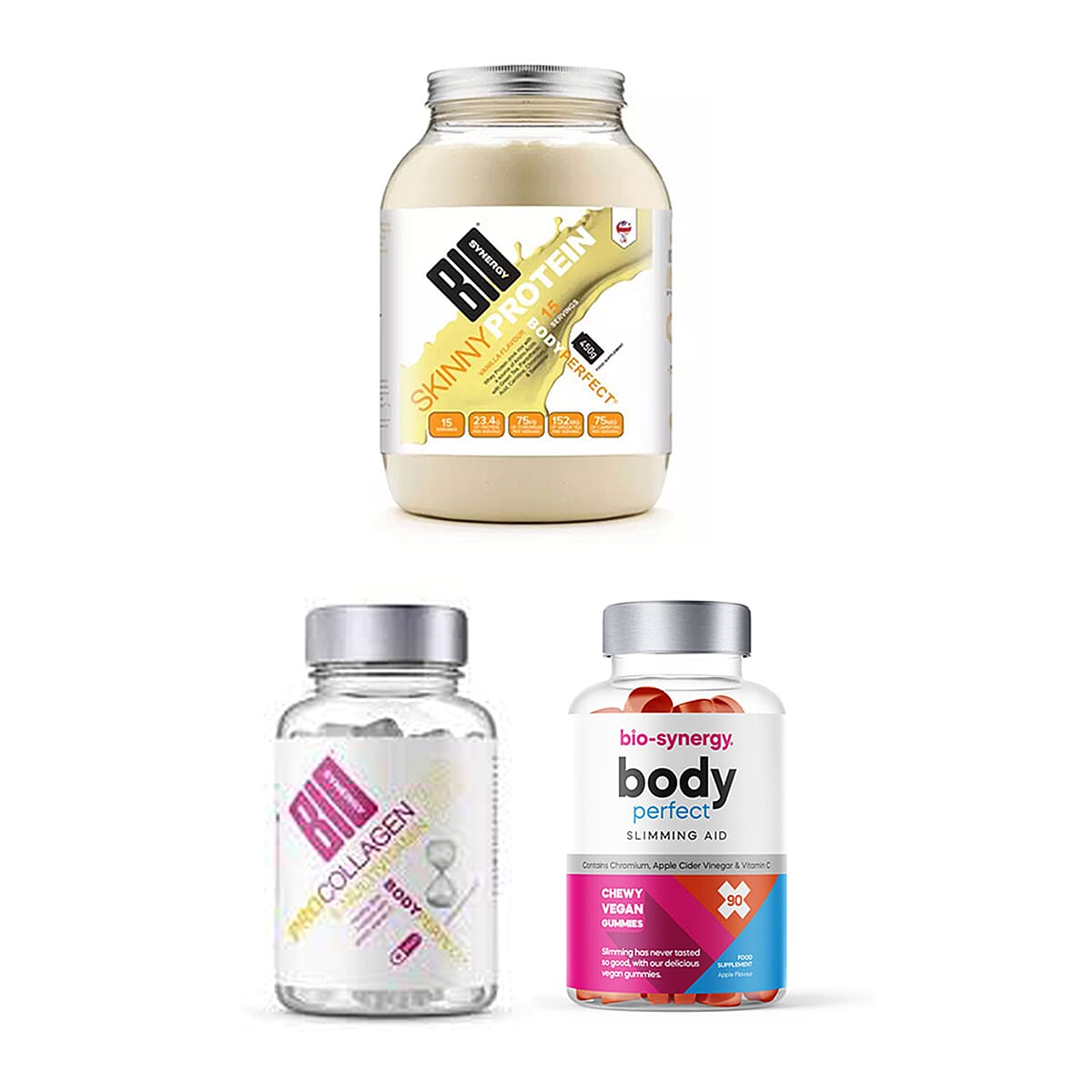 BIO SYNERGY- Slimming & Beauty Set (Incl. Skinny Protein, Body Perfect, Collagen Vitamin)