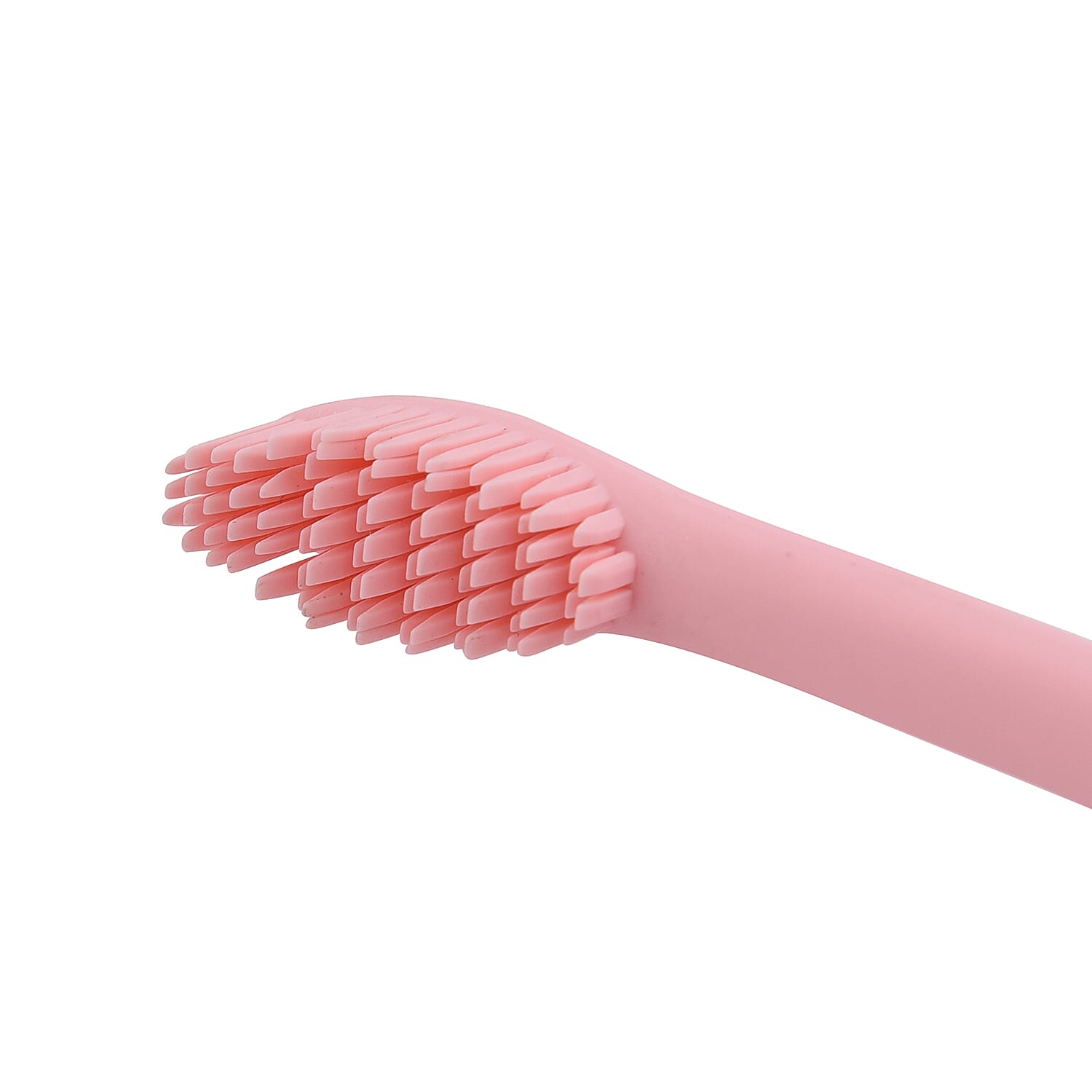Silicone Electric Toothbrush with USB Charging Cable (Size 20x3x3Cm) - Pink
