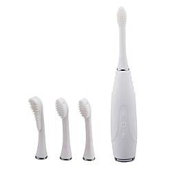 Silicone Electric Toothbrush with USB Charging Cable (Size 20x3x3Cm) - White