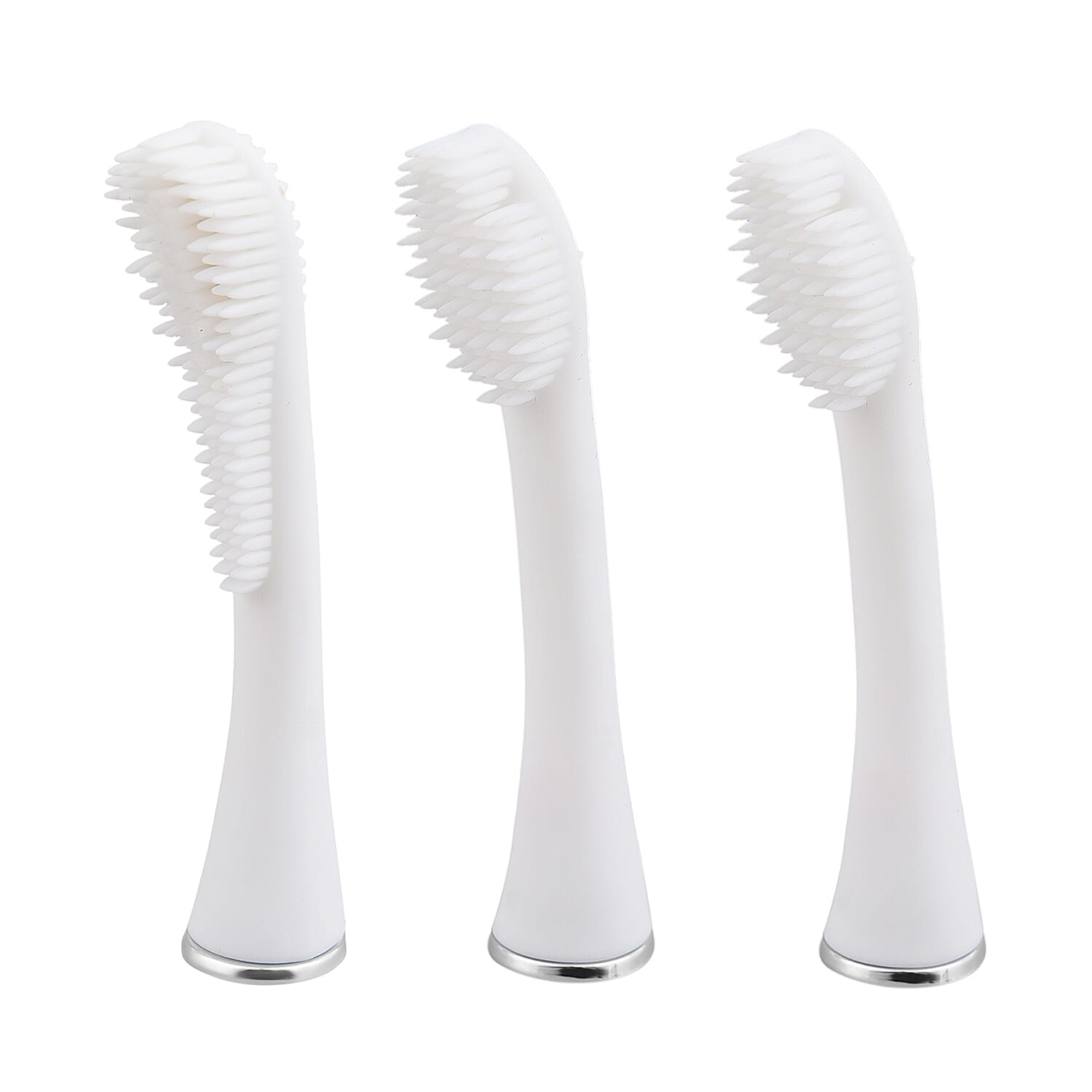 Set of 3 Silicone Sonic Toothbrush Heads (Size 80Cm) - White