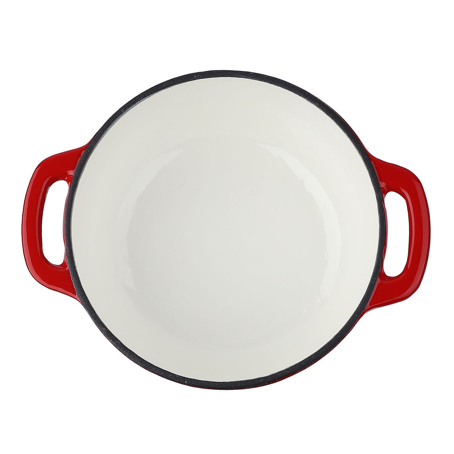 Homesmart Enamelled Cast Iron Dutch Oven Pot  with Lid (3L) - Red